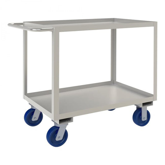 DURHAM MFG SRSC1624362ALU6PU Stainless Steel Stock Cart, 2 Shelves