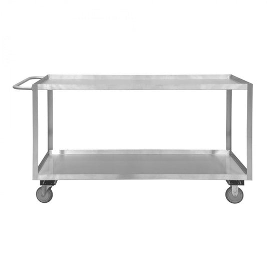 DURHAM MFG SRSC1624482ALU5PUS Stainless Steel Stock Cart, 2 Shelves