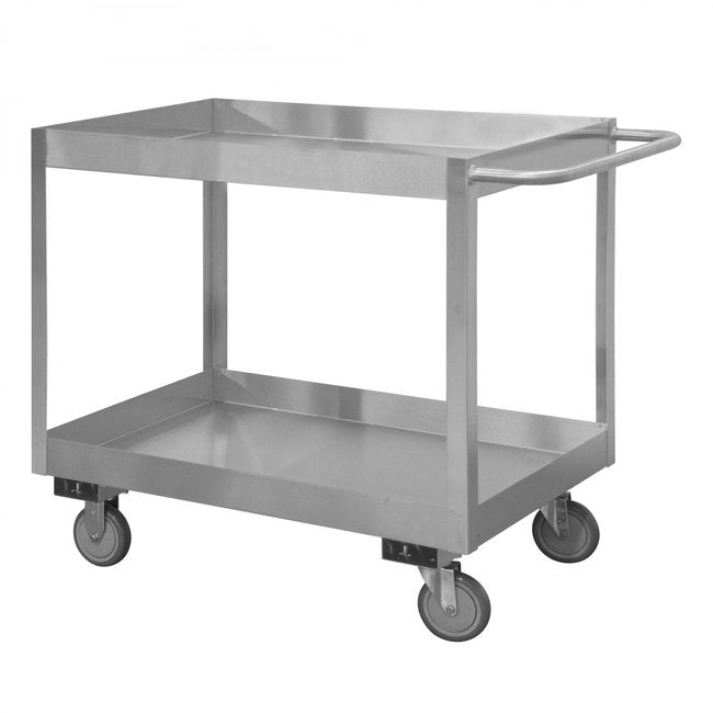 DURHAM MFG SRSC31624362ALU5PUS Stainless Steel Stock Cart, 2 Shelves
