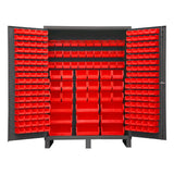 DURHAM MFG SSC-227-1795 Cabinet, 227 Red Bins