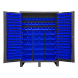 DURHAM MFG SSC-227-5295 Cabinet, 227 Blue Bins