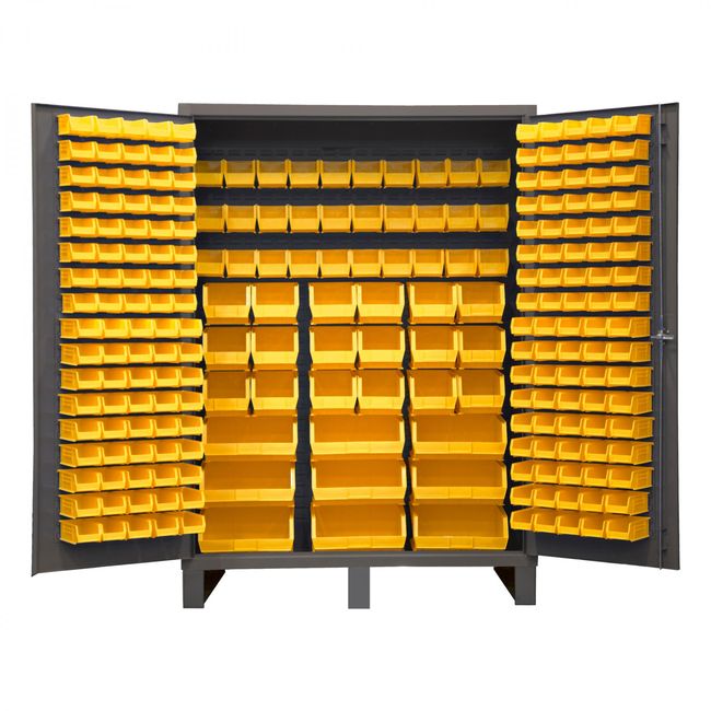 DURHAM MFG SSC-227-95 Cabinet, 227 Yellow Bins