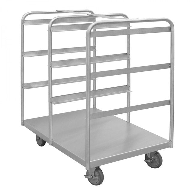 DURHAM MFG STBR-303642-6-5PU Stainless Steel Tub Rack Cart, 6 Bins