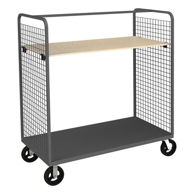 DURHAM MFG W2ST-306068-1AS-8MR95 Wire Cart, 1 Adjustable Shelf