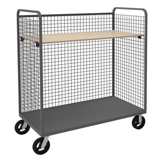 DURHAM MFG W3ST-304868-1AS-8MR95 Wire Cart, 1 Adjustable Shelf