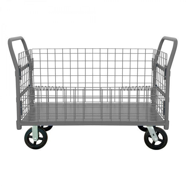 DURHAM MFG W4SPTDG-244838-1-8MR95 Wire Cart, Removable Handles, Drop Gate