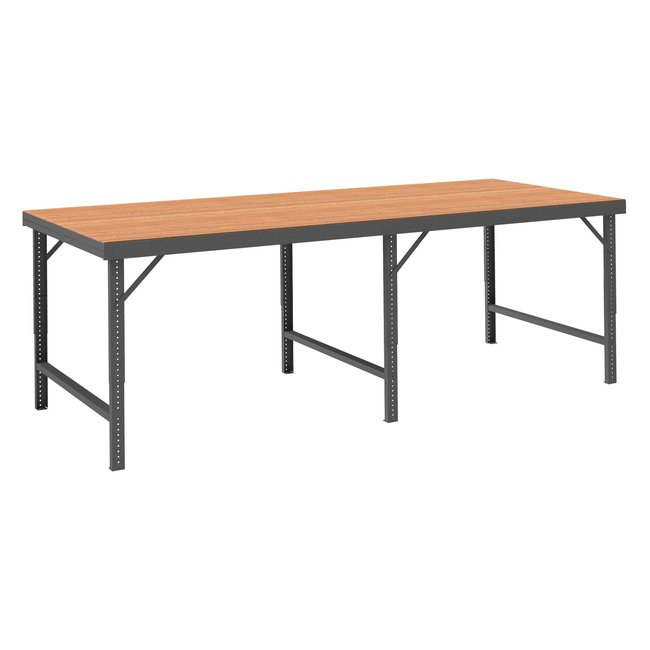 DURHAM MFG WBF-TH-30120-95 Adjustable Height Workbench, 120 x 30
