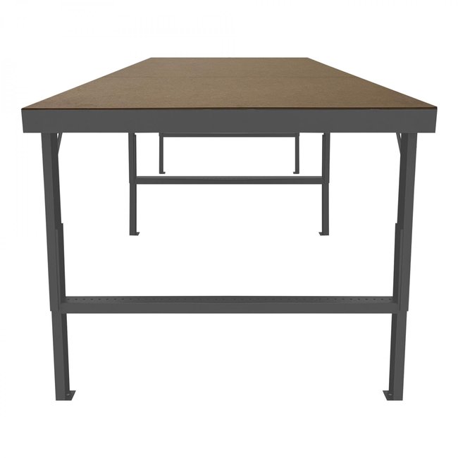 DURHAM MFG WBF-TH-48120-95 Adjustable Height Workbench, 120 x 48