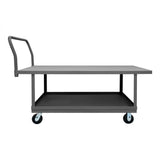 DURHAM MFG WHPT24485PH95 Platform Truck, 2 Shelves, 24 x 48
