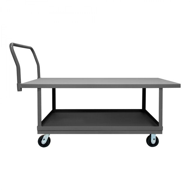 DURHAM MFG WHPT30605PH95 Platform Truck, 2 Shelves, 30 x 60