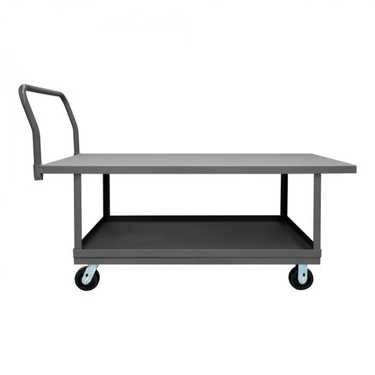 DURHAM MFG WHPT30605PH95 Platform Truck, 2 Shelves, 30 x 60