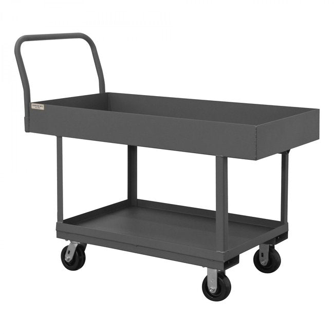 DURHAM MFG WHPT624485PH95 Platform Truck, 2 Shelves, 24 x 48