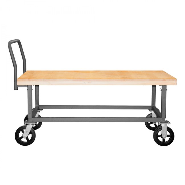 DURHAM MFG WHPTA-WD-2448-8MR-95 Platform Truck, Adjustable Height