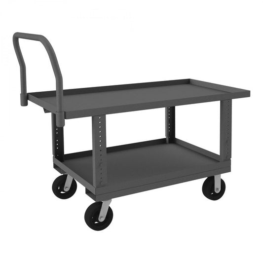DURHAM MFG WHPTLUA30486MR95 Platform Truck, Adjustable Height