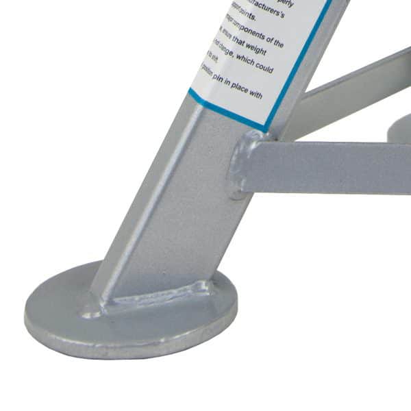 ESCO 10499 Jack Stand single, 3 Ton Weight Capacity With Flat Top Rubber Cushion Post (Short Style)