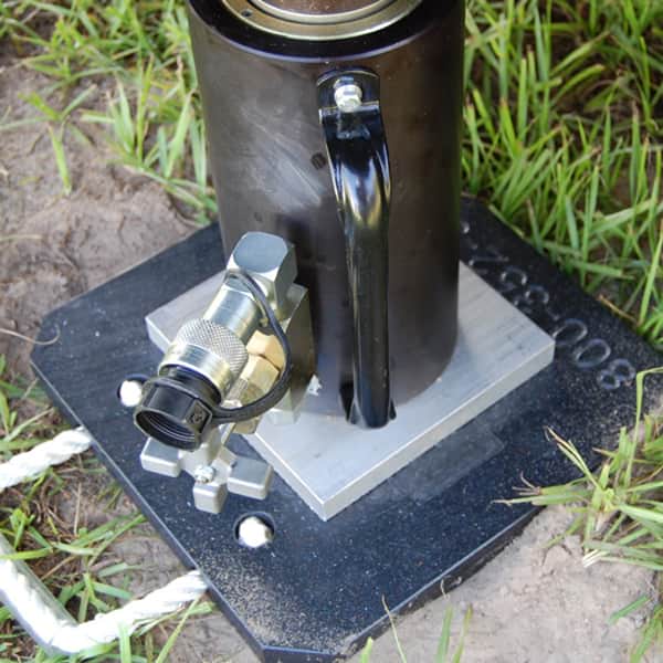 ESCO 10751 Jack Plate, 12"x12"x1", With Rope Handle, Black (55 Ton Weight Capacity)