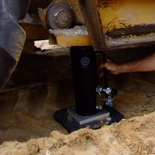 ESCO 10753 Jack Plate, 12"x12"x1", With Built In Handle, Black (20 Ton Weight Capacity)