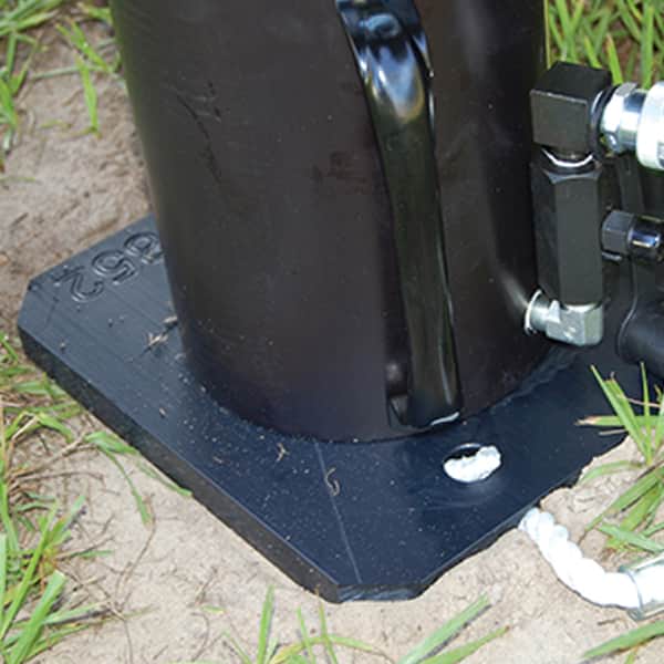 ESCO 10754 Jack Plate, 12"x12"x1", With Rope Handle, Black (100 Ton Weight Capacity)