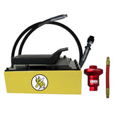 ESCO 10877C YELLOW JACKIT Air/Hydraulic Pump, 5 Quart Metal Reservoir (Contains 10877, 10604 Hose and 10601K)