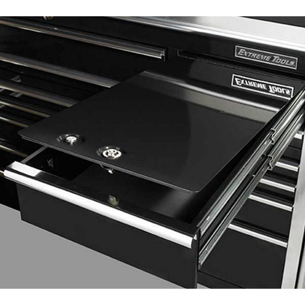 Extreme Tools EX7217RCBK 72 in. 17-Drawer Professional Roller Cabinet in Black