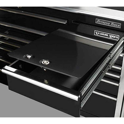 Extreme Tools EX7217RCBK 72 in. 17-Drawer Professional Roller Cabinet in Black