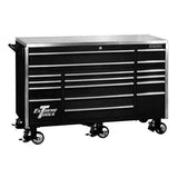 Extreme Tools EX7217RCBK 72 in. 17-Drawer Professional Roller Cabinet in Black