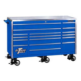 Extreme Tools EX7217RCBL 72 in. 17-Drawer Professional Roller Cabinet in Blue