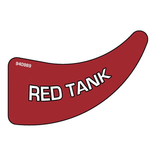 Flo-Dynamics 940989 Overlay Sticker – Red Fluid Tank Label