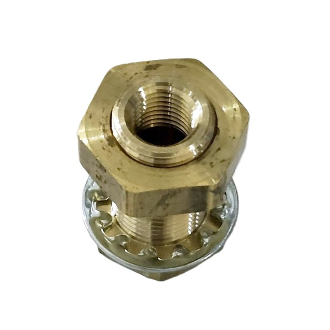 Flo-Dynamics 941334 Fitting – Bulkhead Fitting, Brass (To Connect Air Hose)