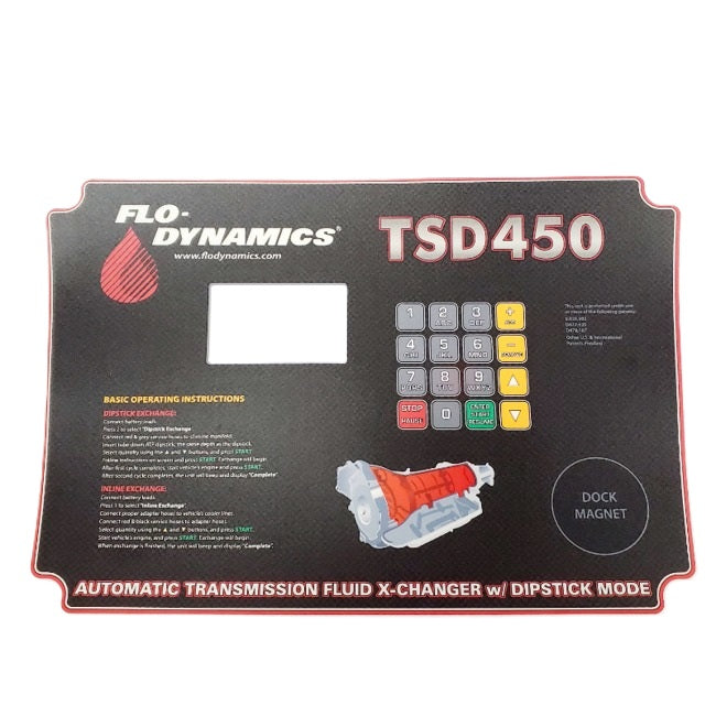 Flo-Dynamics 941787 Overlay Sticker – TSD450LCD Control Panel