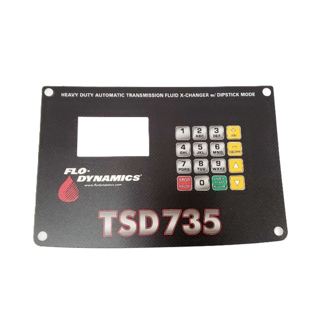 Flo-Dynamics 943082 Overlay Sticker – TSD-735 Control Panel