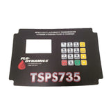 Flo-Dynamics 943083 Overlay Sticker – TSPS-735 Control Panel