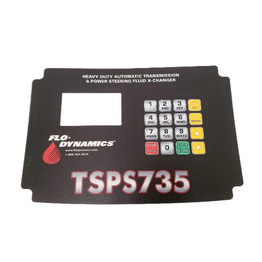 Flo-Dynamics 943083 Overlay Sticker – TSPS-735 Control Panel