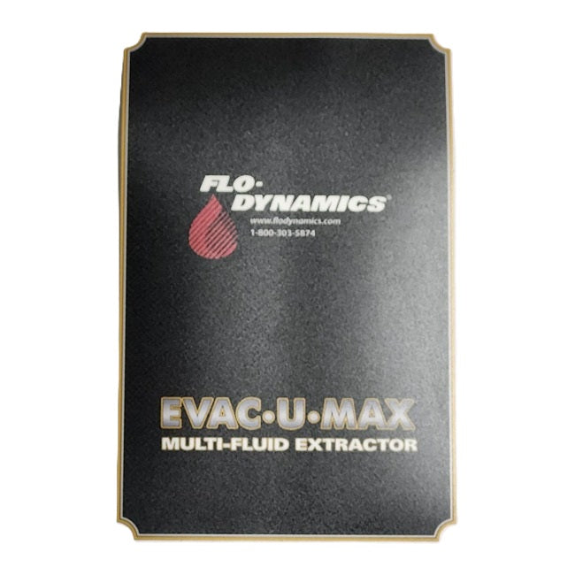 Flo-Dynamics 944029 Overlay Sticker – Service Panel