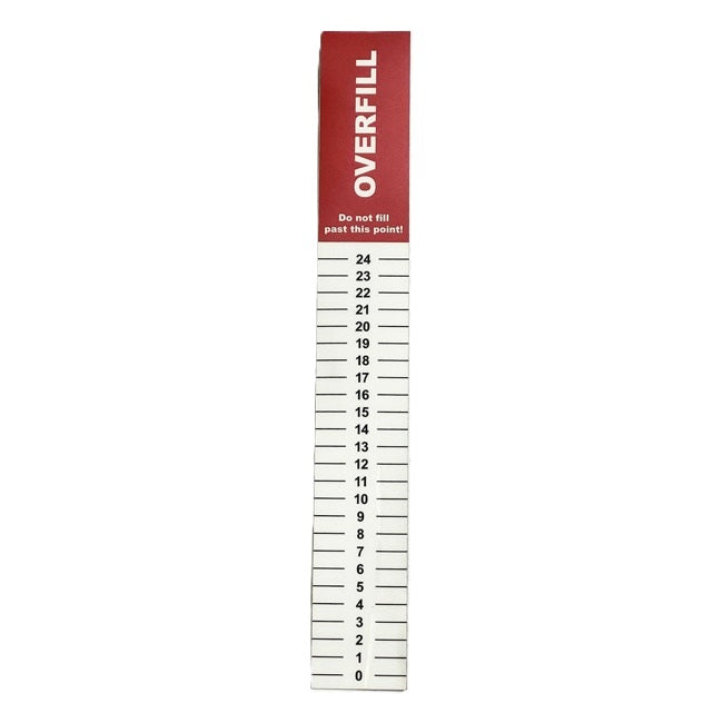 Flo-Dynamics 944038 Overlay Sticker – Measure Strip Evacumax