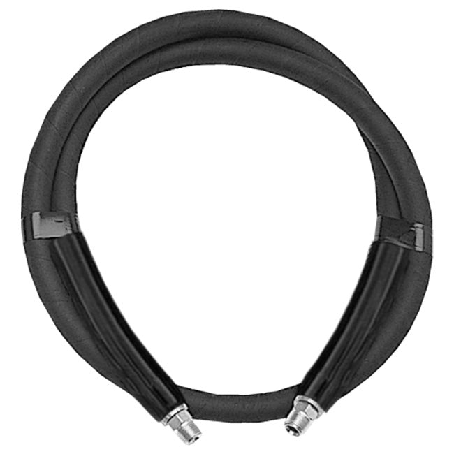 Freedom Hydraulics 6Ft, 3/8In Id, 3/8Nptf Male End Fittings, Heavy Duty Rubber Hose. 20,000Psi Burst Rating.