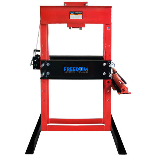 Freedom Hydraulics 50 Ton Capacity, Air / Hydraulic Pump Operated Shop Press W/ 13 1/4In. Stroke