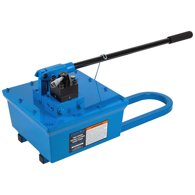 Freedom Hydraulics 427 In3 10,000 Psi Two Speed Hand Pump - Double Acting, 4 Way 3 Position Valve