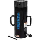 Freedom Hydraulics 100 Ton Aluminum Locknut Cylinder, 10 In Stroke