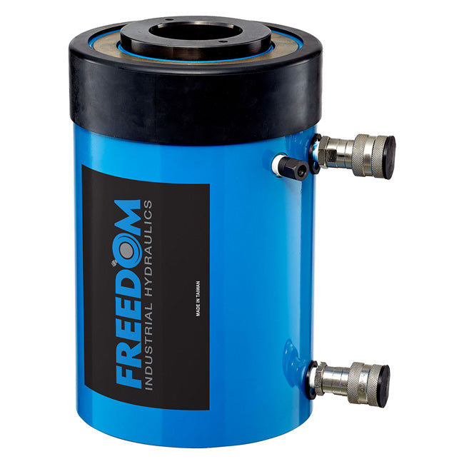 Freedom Hydraulics 100 Ton Double Acting Hollow Hole Cylinder, 6.00In. Stroke