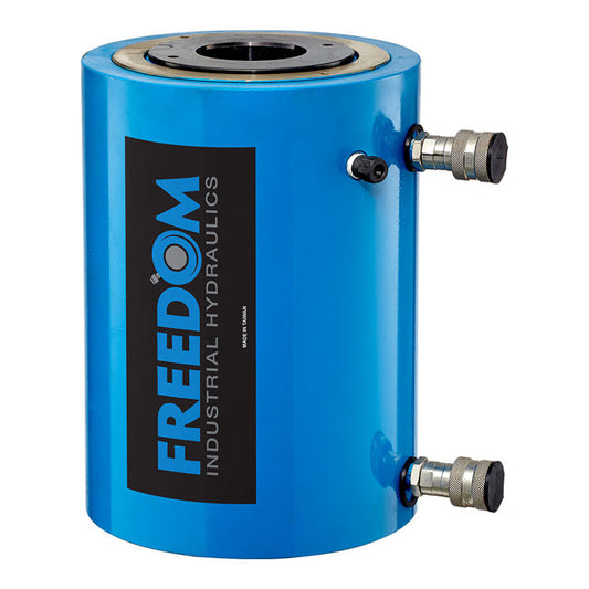Freedom Hydraulics 150 Ton Double Acting Hollow Hole Cylinder, 8.00In. Stroke