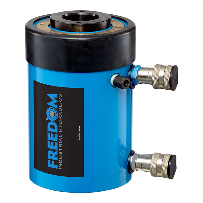 Freedom Hydraulics 60 Ton Double Acting Hollow Hole Cylinder, 3.50In. Stroke