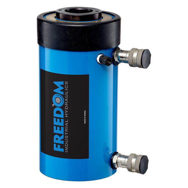 Freedom Hydraulics 60 Ton Double Acting Hollow Hole Cylinder, 6.50In. Stroke