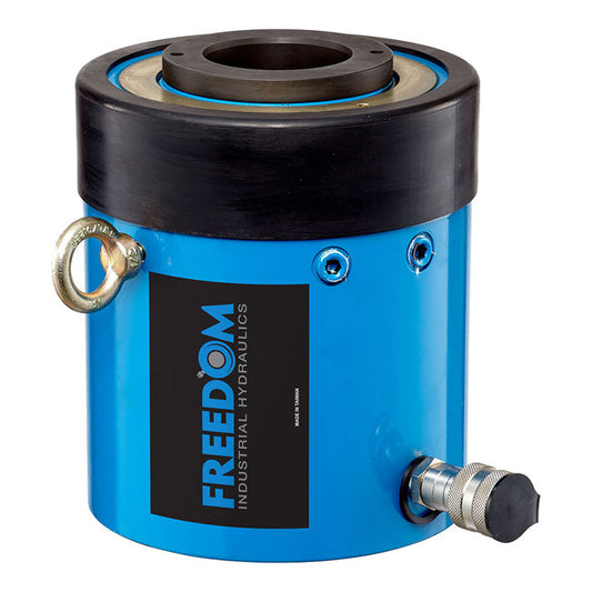 Freedom Hydraulics 100 Ton Single Acting Hollow Hole Cylinder, 3.00In. Stroke