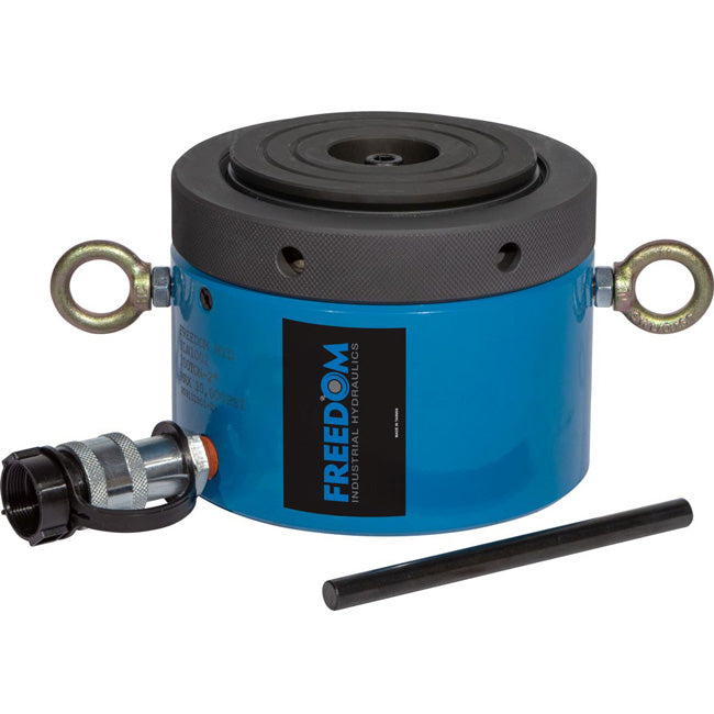 Freedom Hydraulics 100 Ton Low Profile Locknut Cylinder, 2.00In. Stroke