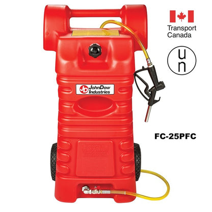 JohnDow 25-Gal. Poly Fuel Cart - Gasoline P/N: FC-25PFC