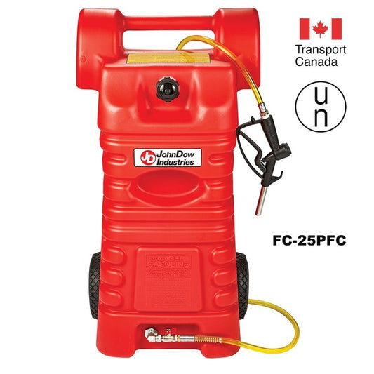 JohnDow 25-Gal. Poly Fuel Cart - Gasoline P/N: FC-25PFC