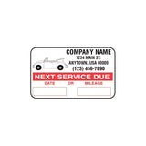 JohnDow Logo Service Reminder Sticker - Roll 1,000 P/N: SCL-1000 Logo