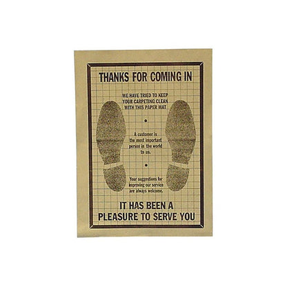 JohnDow Plastic Coated Paper Floor Mat - Box 500 P/N: PFM-500P