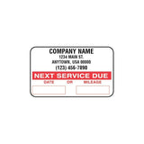 JohnDow Standard Service Reminder Sticker - Roll 1,000 P/N: SC-1000 Standard